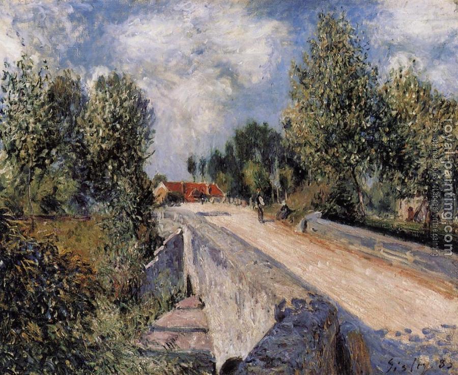 Alfred Sisley : Bridge over the Orvanne near Moret